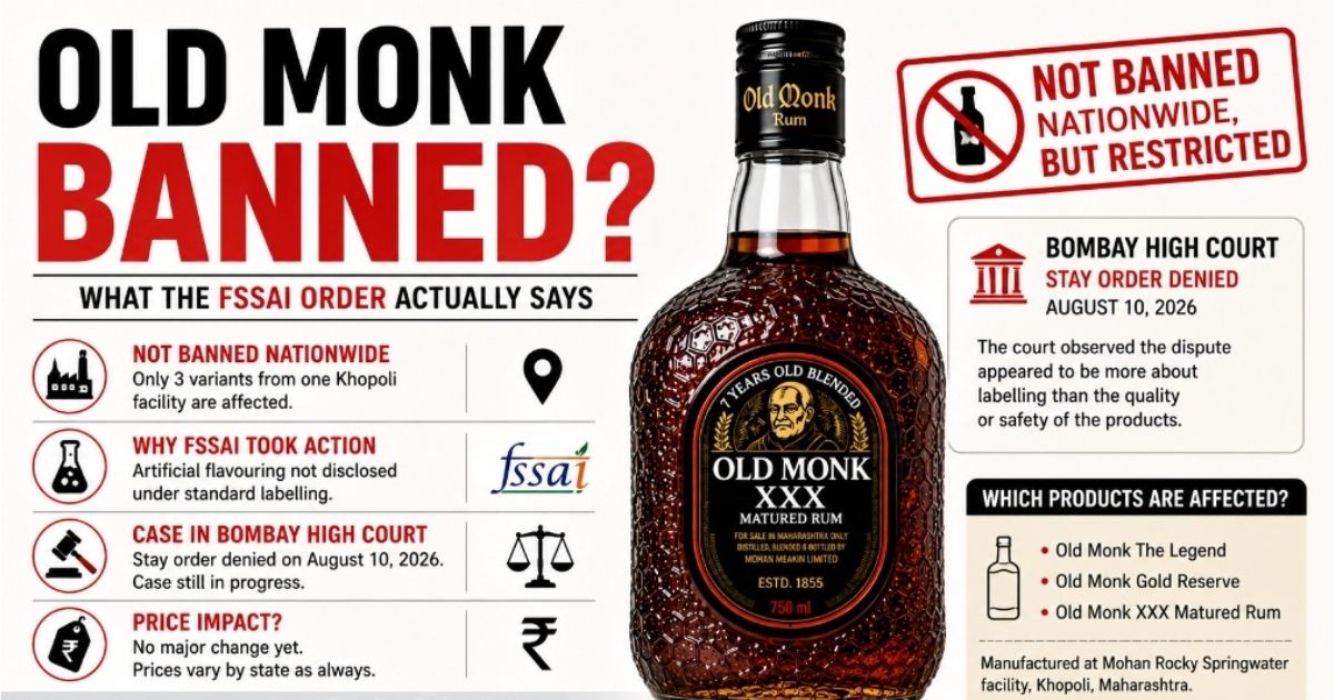 Old Monk Ban, Old Monk, Rum